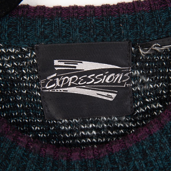Vintage Expressions Abstract Crew Neck Unisex Sweater Read Full Description - Picture 3 of 8